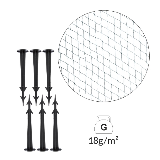 Chomik ЗАХИСНА СІТКА ВІД ПТАХІВ 4x5 м (18 г/м2), JAW2484 - Home Club