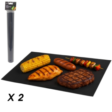 BBQ Meeting Набор из 2 тефлоновых матов для приготовления на гриле, размер 40 x 33 см, BBQ1596 - Home Club