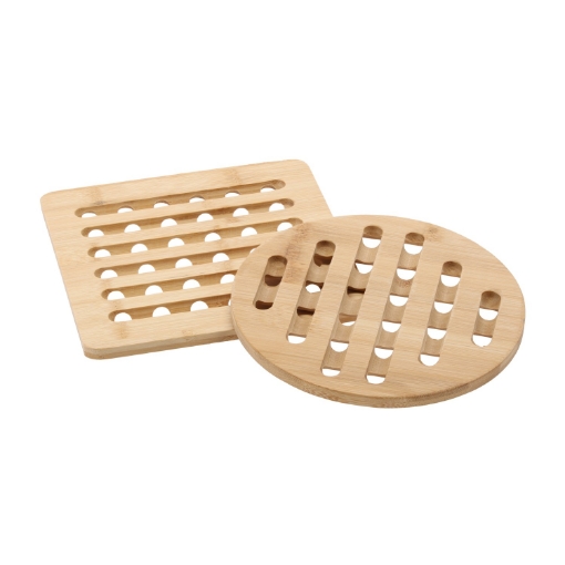Chomik 2 Бамбуковых Подставок Для Кастрюли 19 См, MUT7217 - Home Club