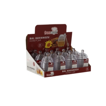 Chomik Пластиковая Банка Для Меда 200 Мл С Ложкой, OKY7956 - Home Club