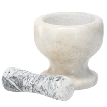 Chomik Мраморный ступка 12,5 x 12,5 см, белый, WUI9816 - Home Club