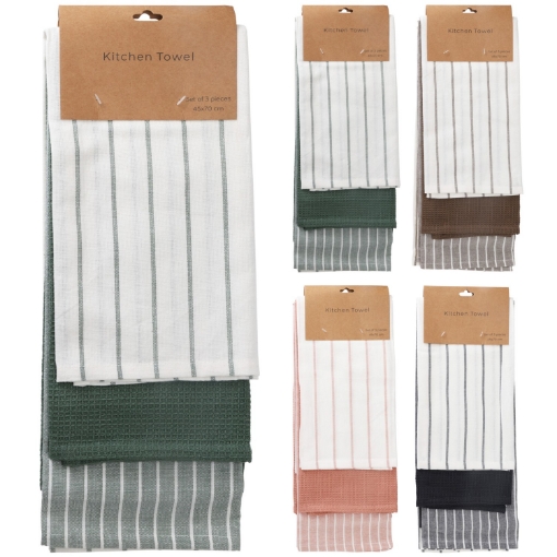 Chomik Набор из 3 кухонных полотенец размером 70х45 см., AMS8547 - Home Club