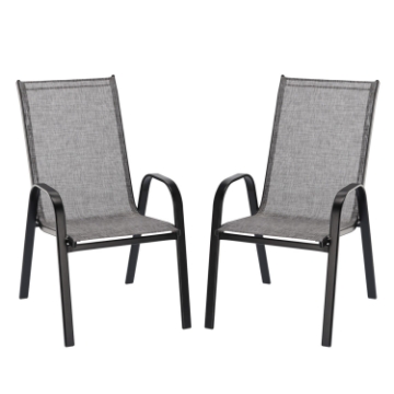 Garden Line Набор из 2 садовых стульев, серый, 54 x 72 x 96, NEO9917 - Home Club