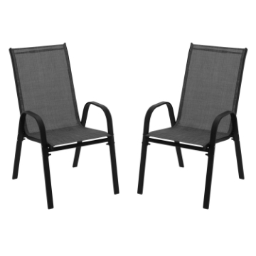 Garden Line Набор из 2 садовых стульев, черного цвета, 54 x 72 x 96, NEO3685 - Home Club