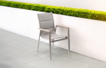 Garden Line Алюмінієве Садове Крісло Polywood 64 x 55 x 91 См Бежеве, RIT9484 - Home Club