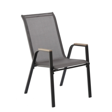 Garden Line Стальное Садовое Кресло Kd Polywood 72,5 x 54 x 92,5 См Серый, RIT9521 - Home Club