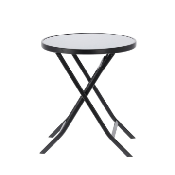 Garden Line Круглий Складний Стіл 60 x 70 См Чорний, SAD6636 - Home Club