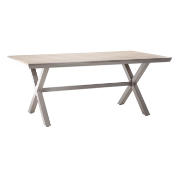 Garden Line Алюминиевый садовый стол с полимерной столешницей 180 x 100 x 75 см, бежевый, RIT9477 - Home Club