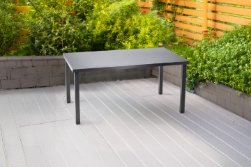 Garden Line Алюмінієвий Садовий Стіл З Скляним Стільником 150 x 90 x 71 См Сірий, RIT9514 - Home Club