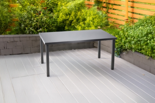 Garden Line Алюмінієвий Садовий Стіл З Скляним Стільником 150 x 90 x 71 См Сірий, RIT9514 - Home Club