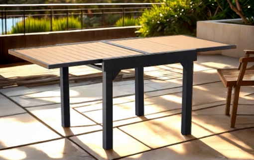 Garden Line Алюмінієвий розкладний стіл «Alex» 90/180 x 90 x 75,5 см, SUR0381 - Home Club