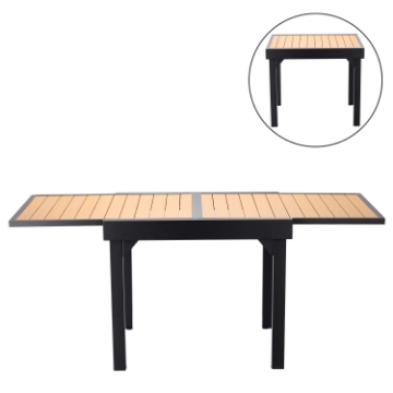 Garden Line Алюминиевый раскладной стол «Alex» 90/180 x 90 x 75,5 см, SUR0381 - Home Club