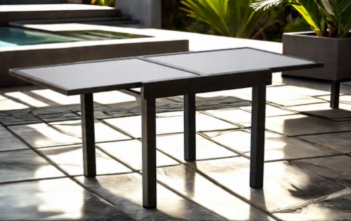 Garden Line Алюминиевый раскладной стол «Оливер» 90/180 x 90 x 75,5 см, SUR0398 - Home Club