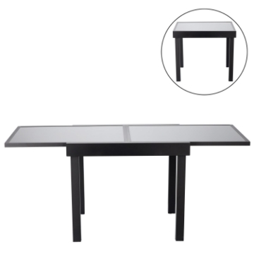 Garden Line Алюминиевый раскладной стол «Оливер» 90/180 x 90 x 75,5 см, SUR0398 - Home Club