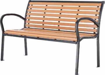 Garden Line Скамейка для сада 125 x 60 x 80 см, коричневая, MEB0865 - Home Club