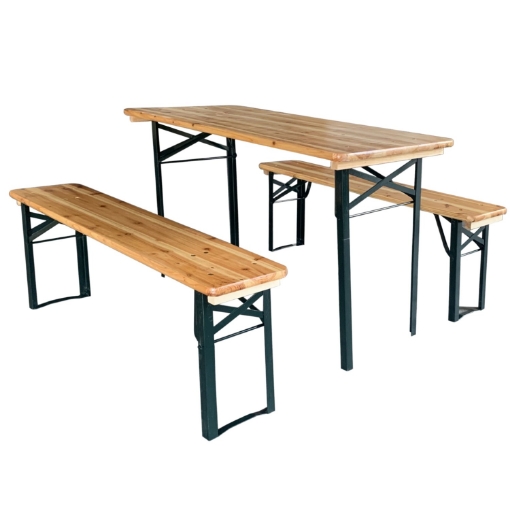 Garden Line Набор Для Пиров - Стол 117 x 56 x 76 См + 2 Скамеи 117 x 25 x 46 См, MEB0780 - Home Club