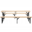 Chomik Набор Для Пиров - Стол 220 x 50 x 77 см + 2 Скамьи 220 x 25 x 47 см - Складной, MEB2829 - Home Club, изображение 13