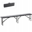 Garden Line Складная туристическая скамейка 180 x 25 x 43 см, серая, ZUM0971 - Home Club, изображение 3