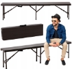 Garden Line Складная туристическая скамейка 180 x 25 x 43 см, коричневая, ZUM0995 - Home Club, изображение 5