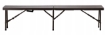 Garden Line Складная туристическая скамейка 180 x 25 x 43 см, коричневая, ZUM0995 - Home Club, изображение 8