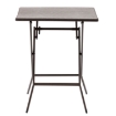 Garden Line Складной туристический стол 61,5 x 61,5 x 73 см, коричневый, ZUM1008 - Home Club