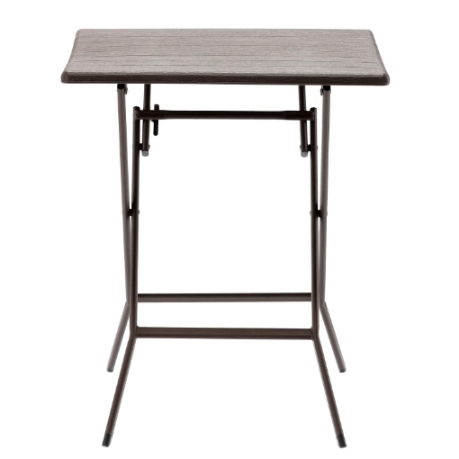 Garden Line Складной туристический стол 61,5 x 61,5 x 73 см, коричневый, ZUM1008 - Home Club