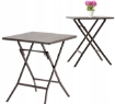 Garden Line Складной туристический стол 61,5 x 61,5 x 73 см, коричневый, ZUM1008 - Home Club, изображение 4