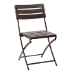 Garden Line Складной садовый стул 55 x 46 x 81 см, коричневый, ZUM1015 - Home Club