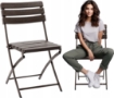 Garden Line Складной садовый стул 55 x 46 x 81 см, коричневый, ZUM1015 - Home Club, изображение 4