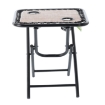 Garden Line Складной туристический стол 50 x 50 x 50 см с подставками для напитков, коричневый, LEZ2746 - Home Club, изображение 4