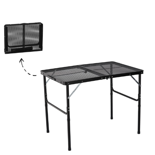 Chomik Складной туристический стол, черный, 90 x 60 x 40/70 см, OXE8425 - Home Club