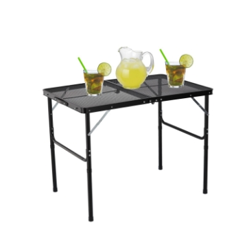 Chomik Складной туристический стол, черный, 90 x 60 x 40/70 см, OXE8425 - Home Club