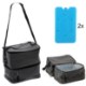 Garden Line Термосумка 26,7 x 17,8 x 28 см, 13 л, серая, с двумя охлаждающими вставками, IZO9257 - Home Club