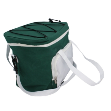 Garden Line Термосумка 28 x 19 x 28 См 14 Л, Зелено-Біла, З Двома Охолоджувальними Вставками, IZO9325 - Home Club