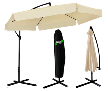 Garden Line Садовый зонт 3 м, бежевый «Banana» с чехлом, GAO2866 - Home Club