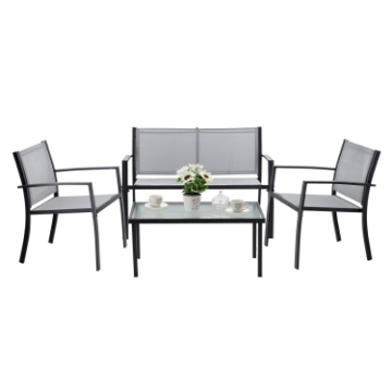 Garden Line Набор Садовой Мебели - Скамья, 2 Стула, Стол, ANH0846 - Home Club