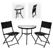 Garden Line Набор Балконной Мебели - Стол + 2 Складных Стула - Черный, SAD7132 - Home Club, изображение 3