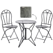 Garden Line Комплект садовой мебели из металла «Susan» — стол + 2 стула, GOM8244 - Home Club