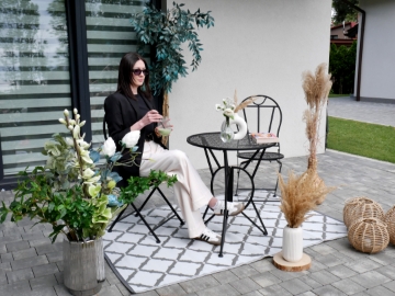 Garden Line Комплект садовой мебели из металла «Susan» — стол + 2 стула, GOM8244 - Home Club