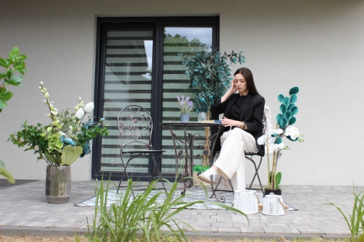 Garden Line Комплект садовой мебели из металла «Madison»: стол + 2 стула, GOM8251 - Home Club