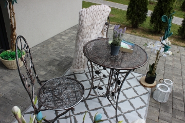 Garden Line Комплект садовой мебели из металла «Madison»: стол + 2 стула, GOM8251 - Home Club