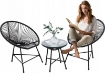 Garden Line Набір Садових Меблів (2 Стільці, Стіл) - Чорний, FAT3439 - Home Club, зображення 5