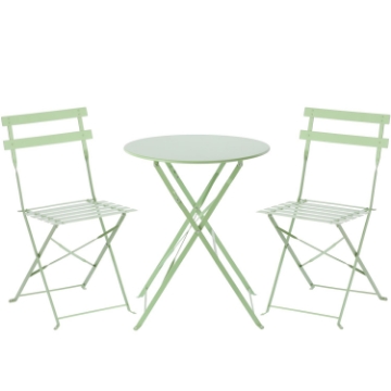 Garden Line Набор Садовой Мебели Зеленый (Круглый Стол + 2 Стулья), GOM5134 - Home Club