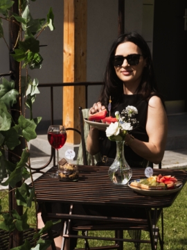 Garden Line Набір Садових Меблів Античний Бронз (Квадратний Стіл + 2 Стільці), GOM1463 - Home Club