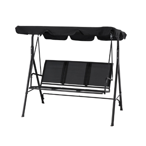 Garden Line Садовая Качель Из Текстилена 170 x 110 x 153 см Черная, KRE3118 - Home Club