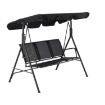 Garden Line Садовая Качель Из Текстилена 170 x 110 x 153 см Черная, KRE3118 - Home Club, изображение 4