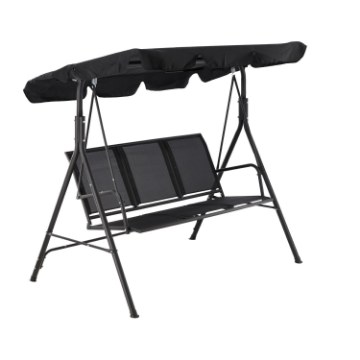 Garden Line Садовая Качель Из Текстилена 170 x 110 x 153 см Черная, KRE3118 - Home Club