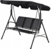 Garden Line Садовая Качель Из Текстилена 170 x 110 x 153 см Черная, KRE3118 - Home Club, изображение 17