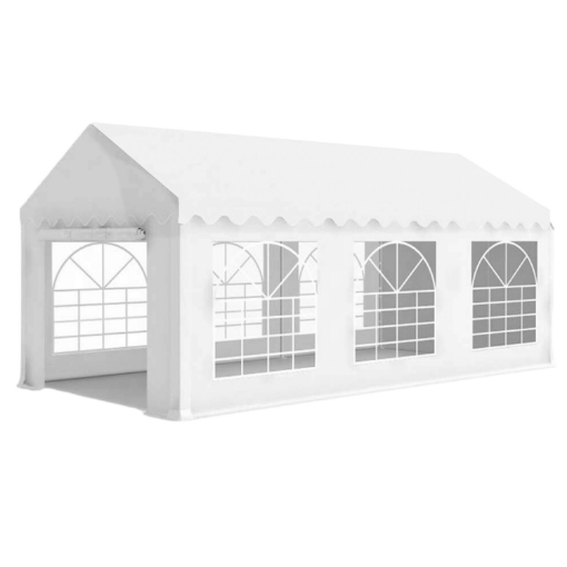 Garden Line Павильон Садовый 6 x 3 x 2,8 М 3-Сегментный Белый, TUN4054 - Home Club