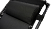 Garden Line Складной садовый шезлонг с подставкой, карманом, козырьком и подголовником, черный, LEZ9962 - Home Club, изображение 5
